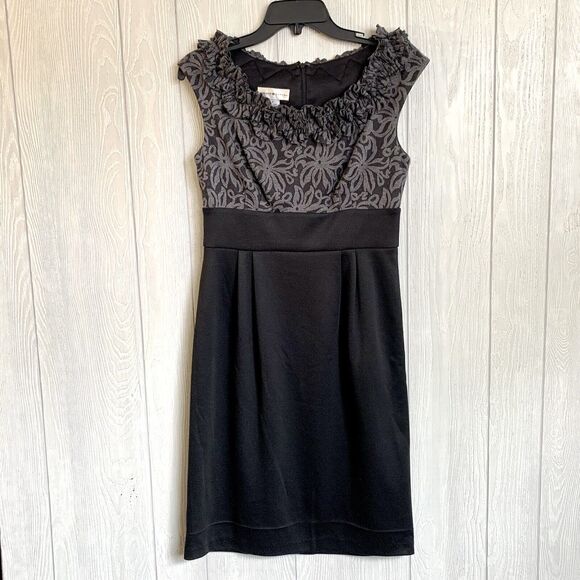 London Style Dresses & Skirts - London Style Gray Black Sleeveless Dress Size 6